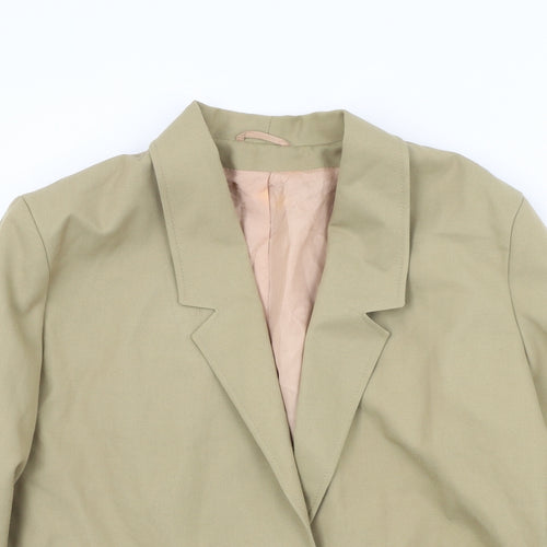 PAUL VADIM Womens Beige   Jacket Blazer Size 14