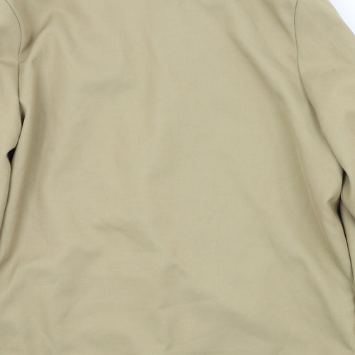 PAUL VADIM Womens Beige   Jacket Blazer Size 14