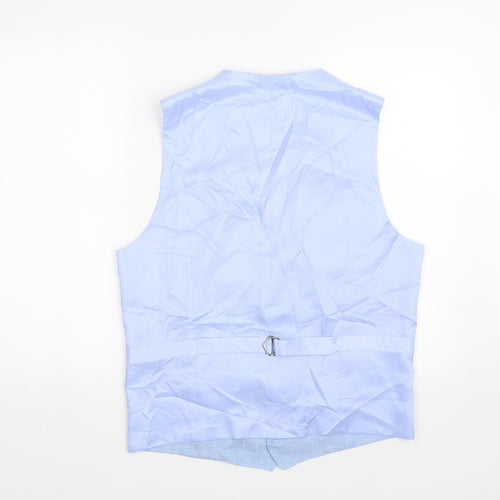 M Mens Blue   Tuxedo Suit Waistcoat Size M