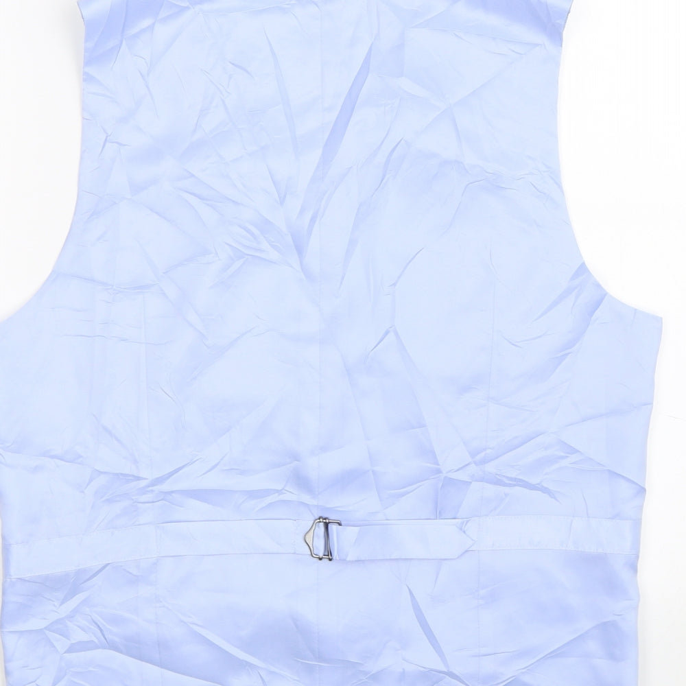M Mens Blue   Tuxedo Suit Waistcoat Size M