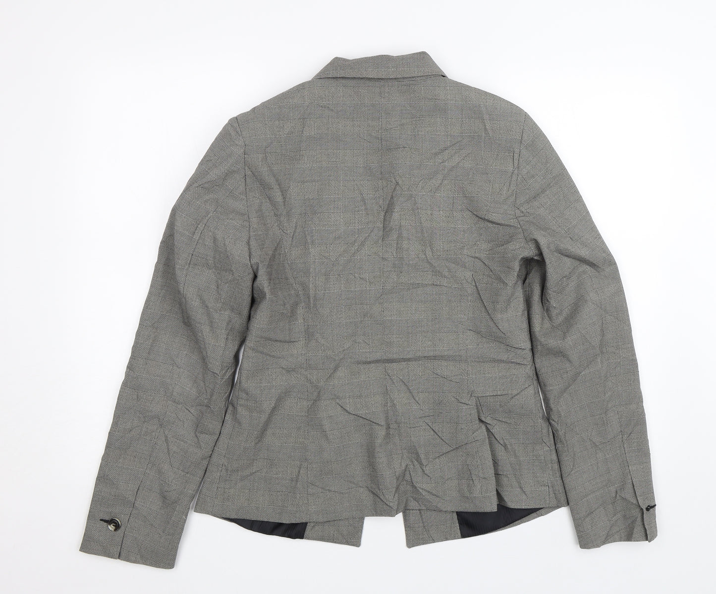 TU Womens Grey Check  Jacket Suit Size 12