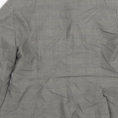 TU Womens Grey Check  Jacket Suit Size 12