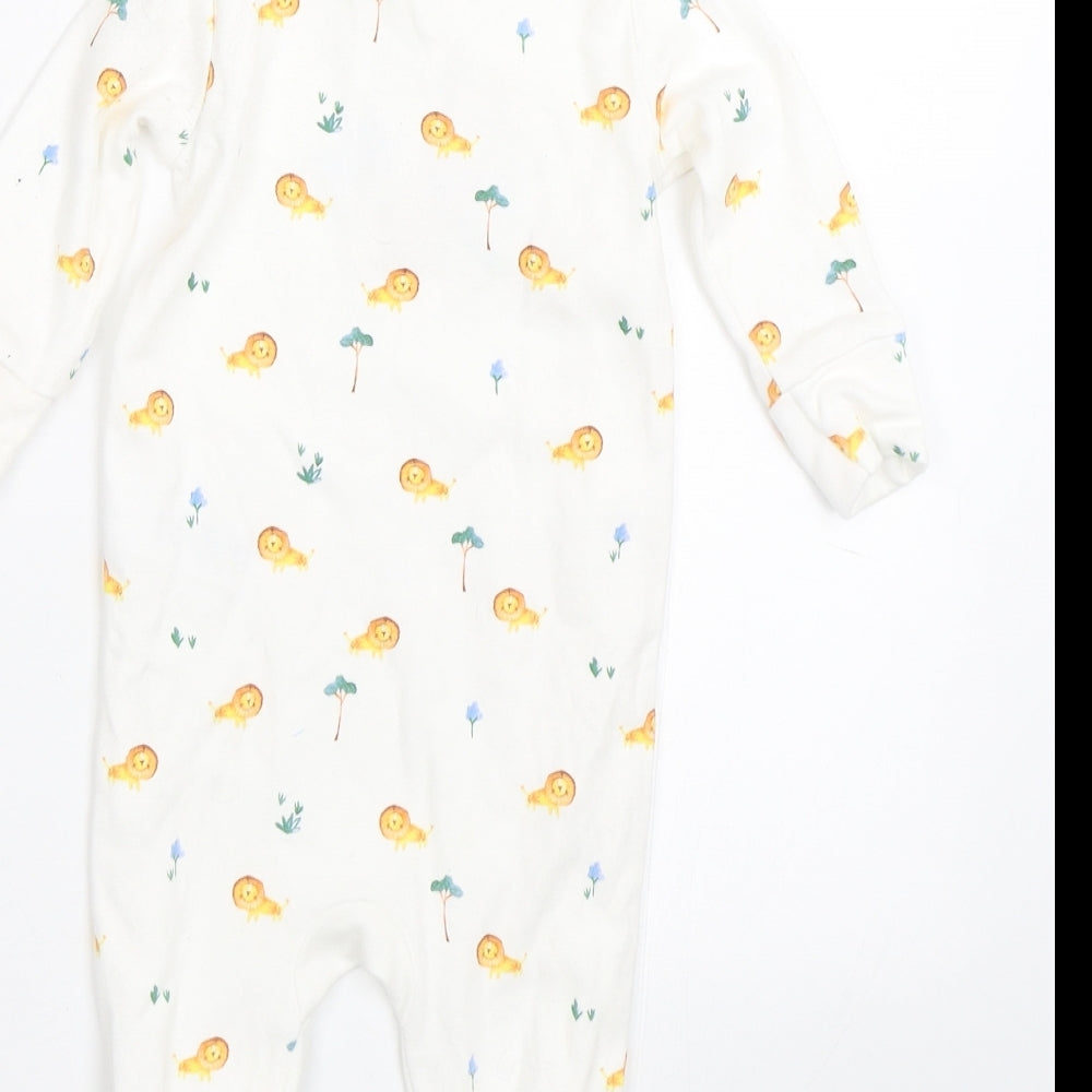 NEXT Baby White Animal Print  Babygrow One-Piece Size 3-6 Months  - Animals