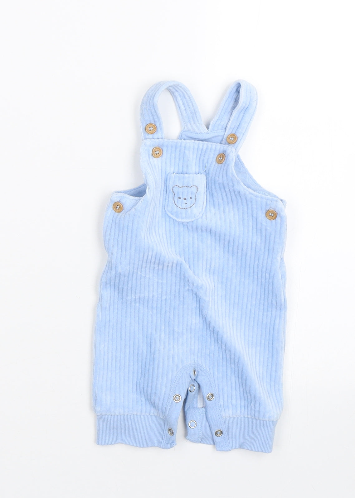 Mothercare Baby Blue Striped  Dungaree One-Piece Size 0-3 Months