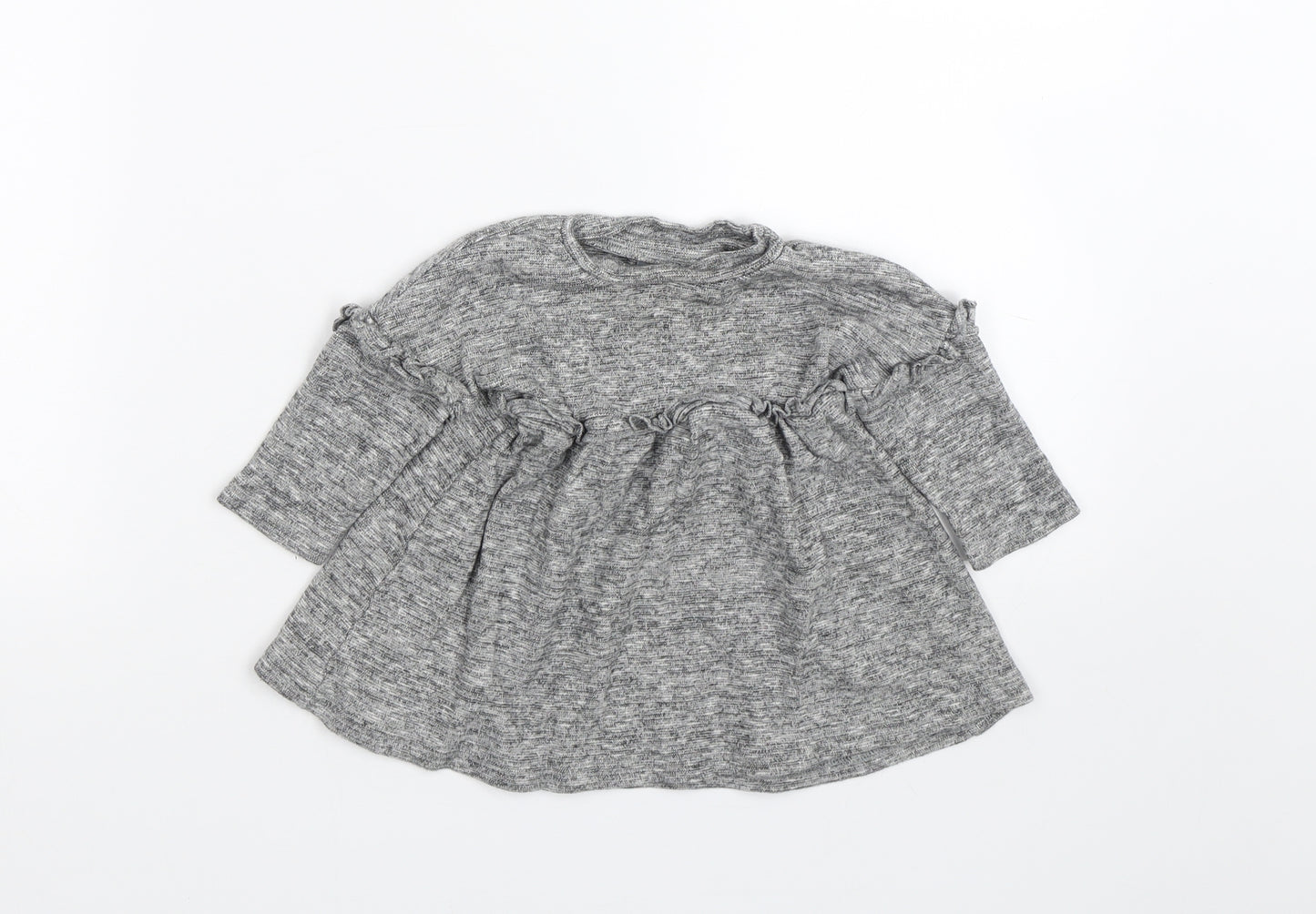 NEXT Girls Grey   T-Shirt Dress  Size 3-6 Months