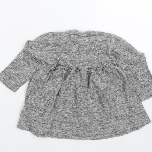 NEXT Girls Grey   T-Shirt Dress  Size 3-6 Months