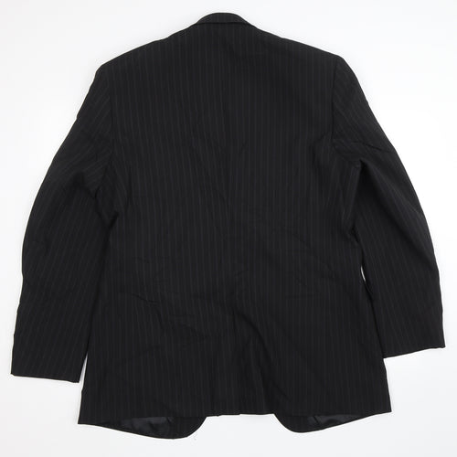 Centaur Mens Black Striped  Jacket Suit Size 44