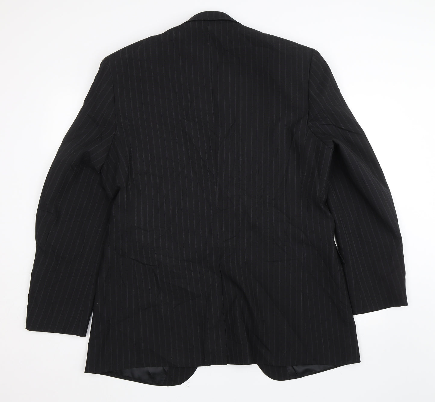 Centaur Mens Black Striped  Jacket Suit Size 44