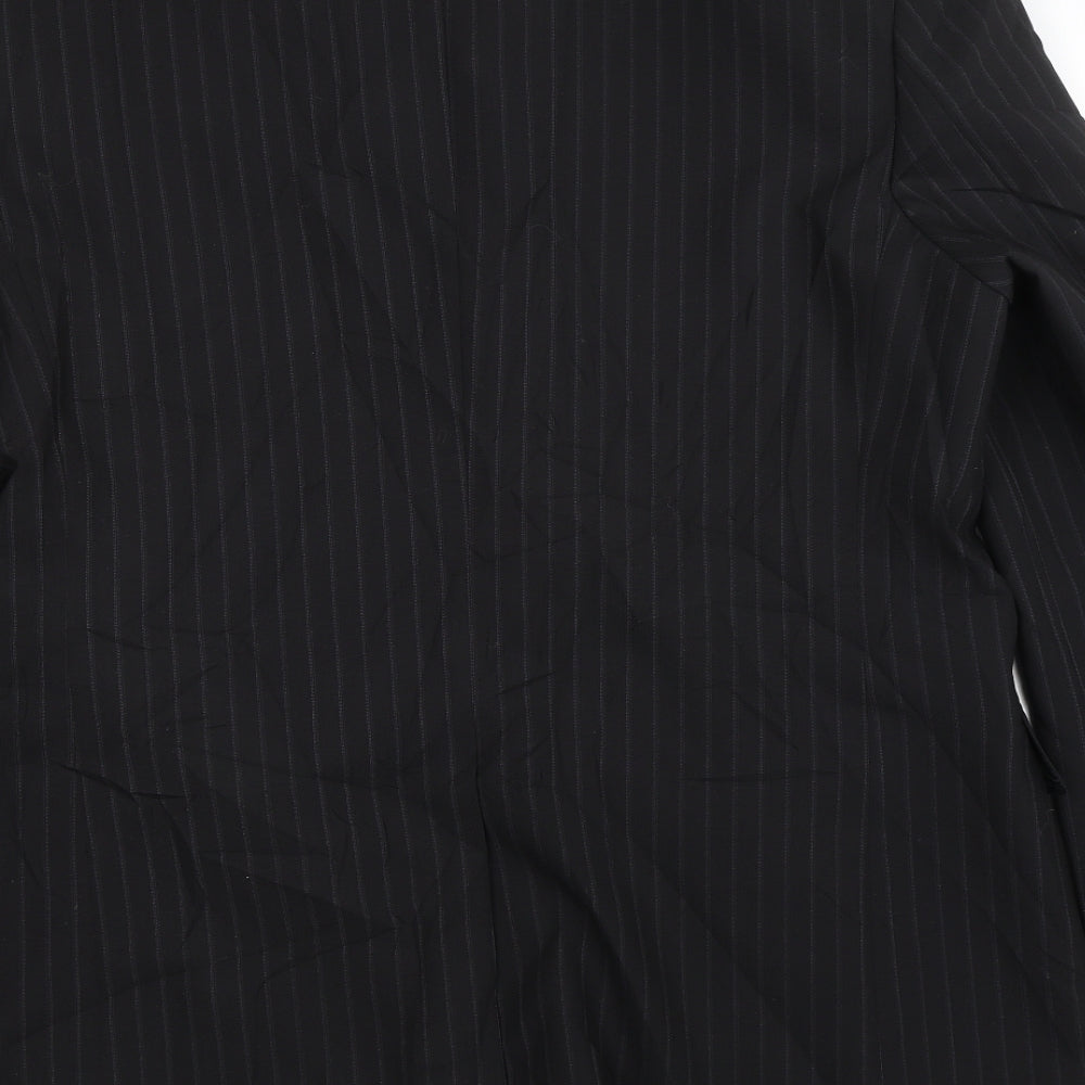 Centaur Mens Black Striped  Jacket Suit Size 44