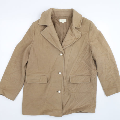 M&S Womens Brown   Trench Coat Coat Size 14
