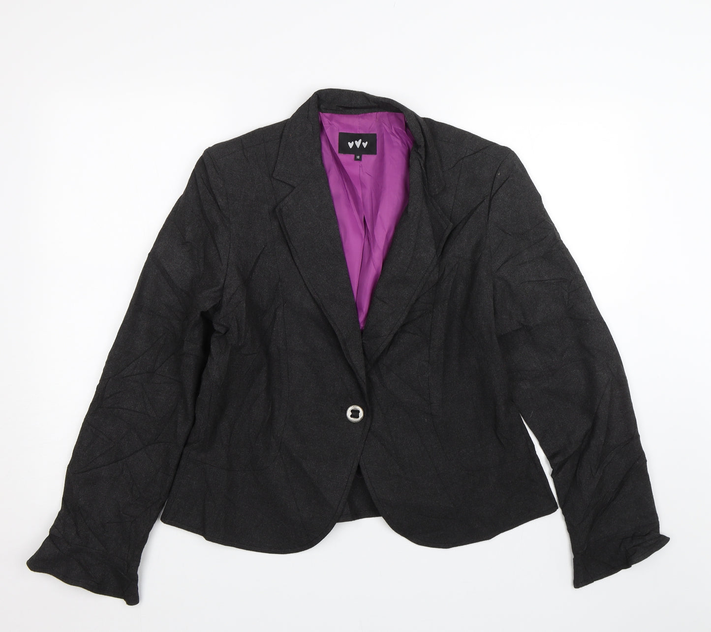 Per Una Womens Black   Jacket Suit Size 18