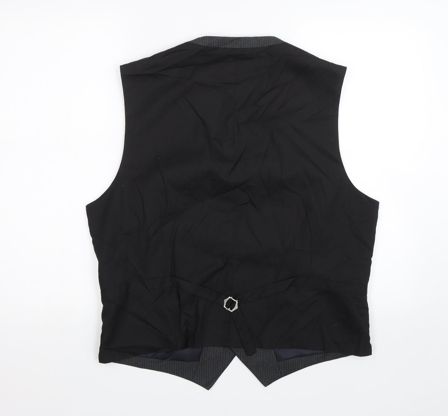 NEXT Mens Grey Striped  Jacket Suit Waistcoat
