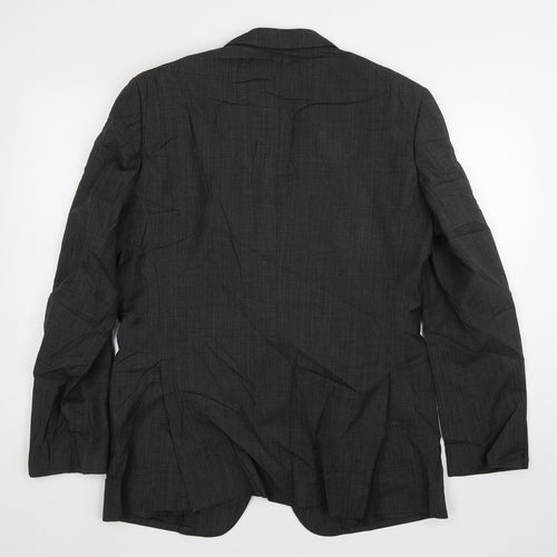 M&S Mens Grey Check  Jacket Suit Size 40