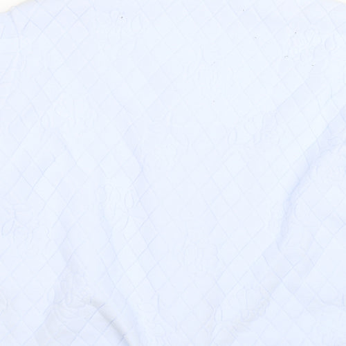 M&S Womens Blue Argyle/Diamond  Top Pyjama Top Size 12