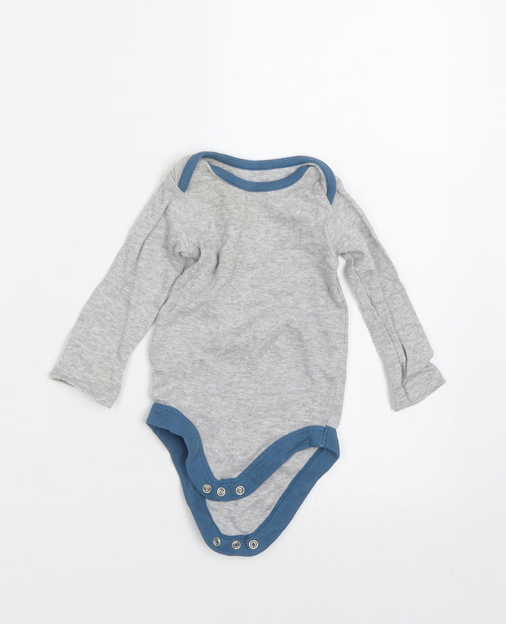 TU Baby Grey   Babygrow One-Piece Size 3-6 Months
