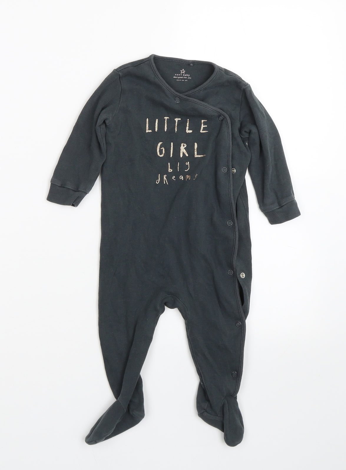 NEXT Baby Black   Babygrow One-Piece Size 6-9 Months