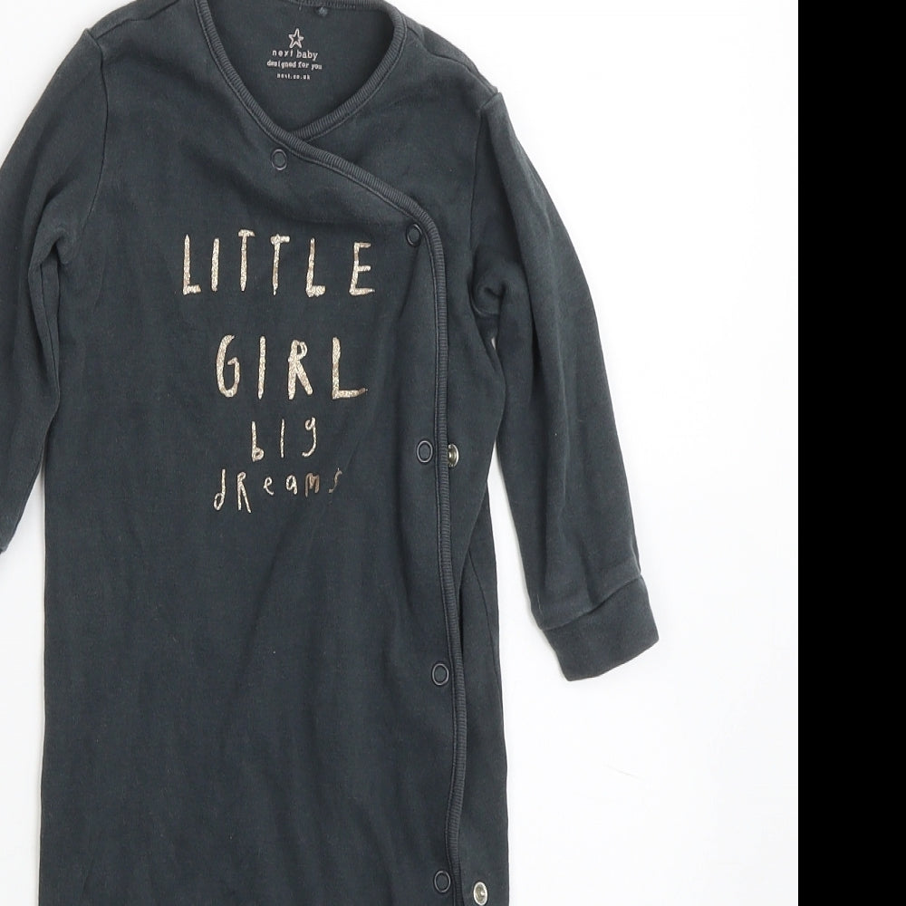 NEXT Baby Black   Babygrow One-Piece Size 6-9 Months