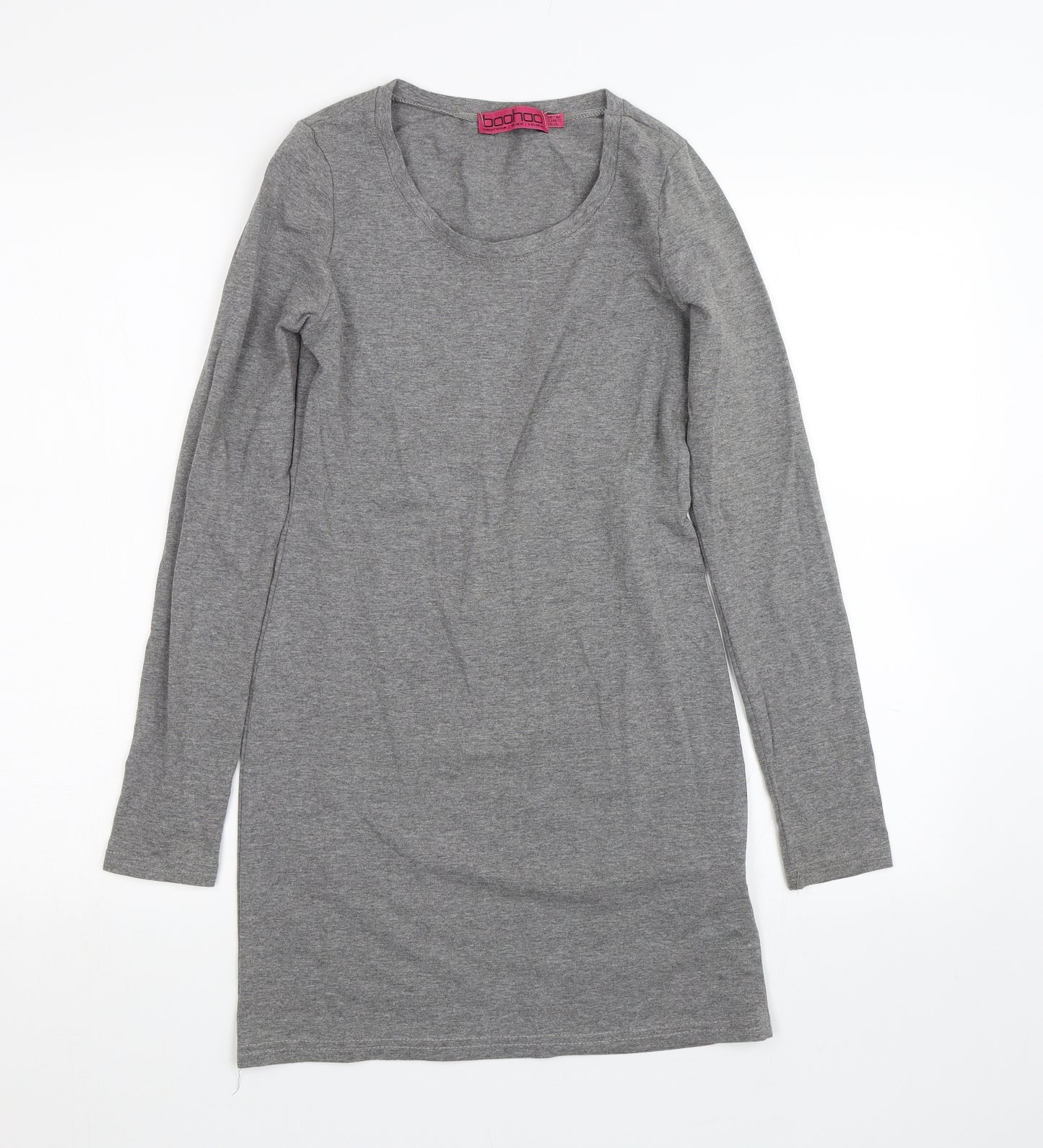 Boohoo Womens Grey   T-Shirt Dress  Size 10