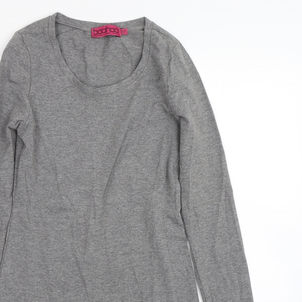 Boohoo Womens Grey   T-Shirt Dress  Size 10