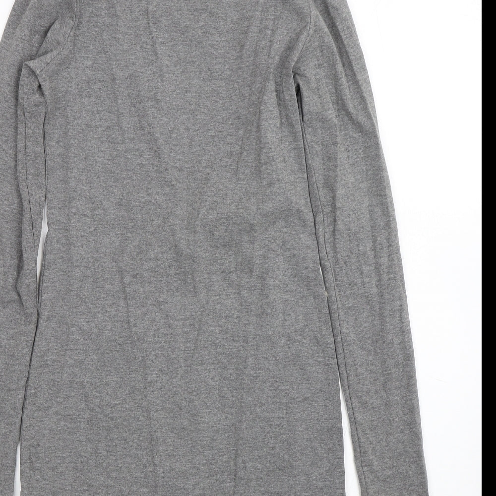 Boohoo Womens Grey   T-Shirt Dress  Size 10