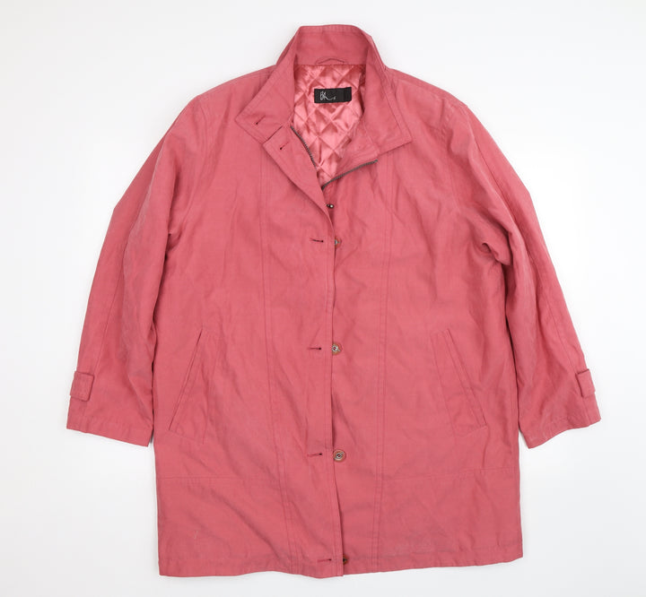 BHS Womens Pink   Overcoat Coat Size 16