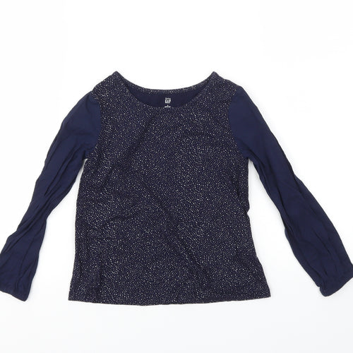 Gap Girls Blue   Basic T-Shirt Size 5 Years