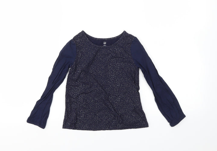 Gap Girls Blue   Basic T-Shirt Size 5 Years