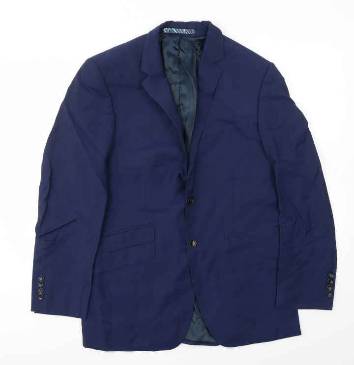 M&S Mens Blue Jacket Blazer Size 38