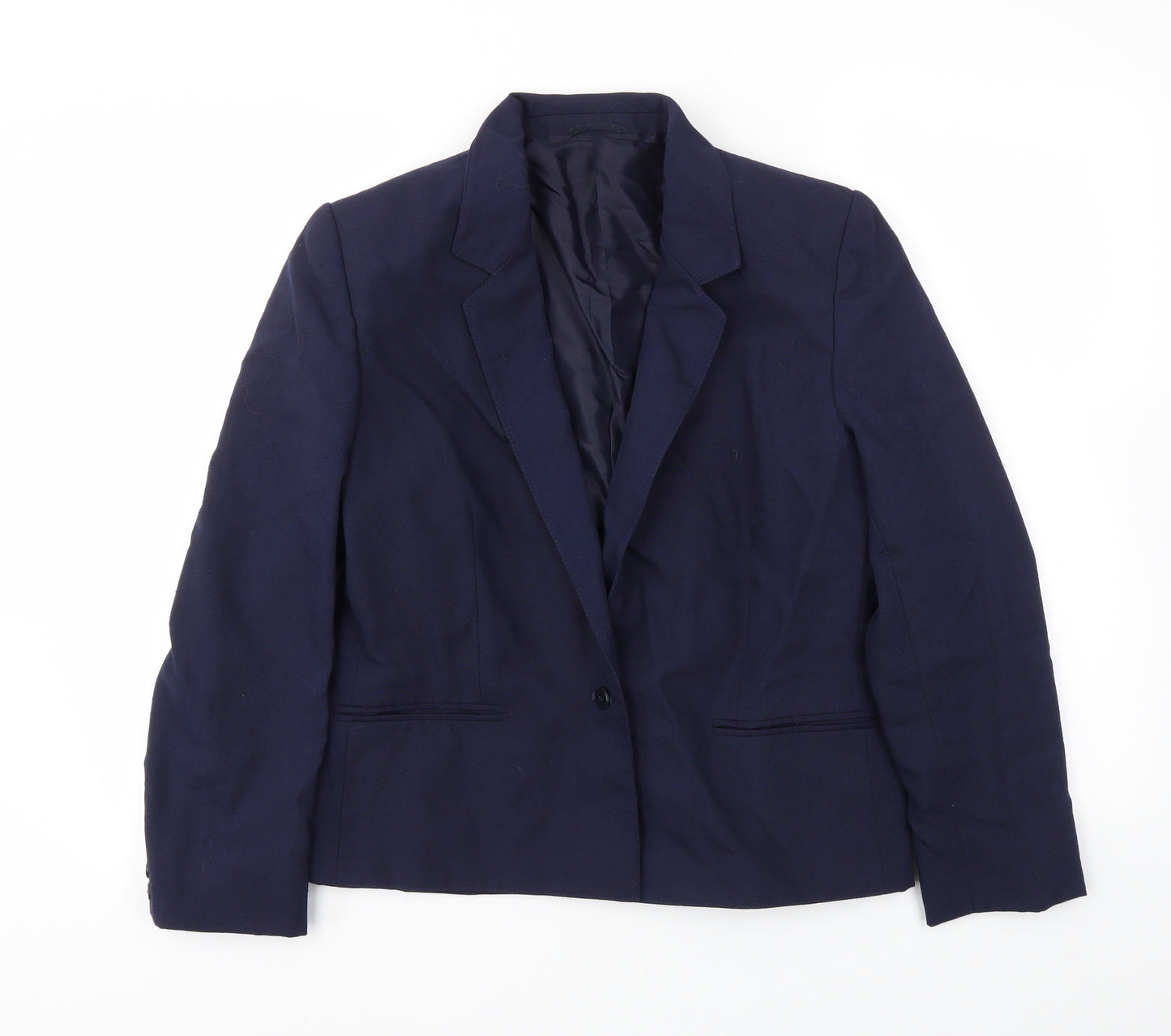 St Micahel Womens Blue   Jacket Blazer Size 14