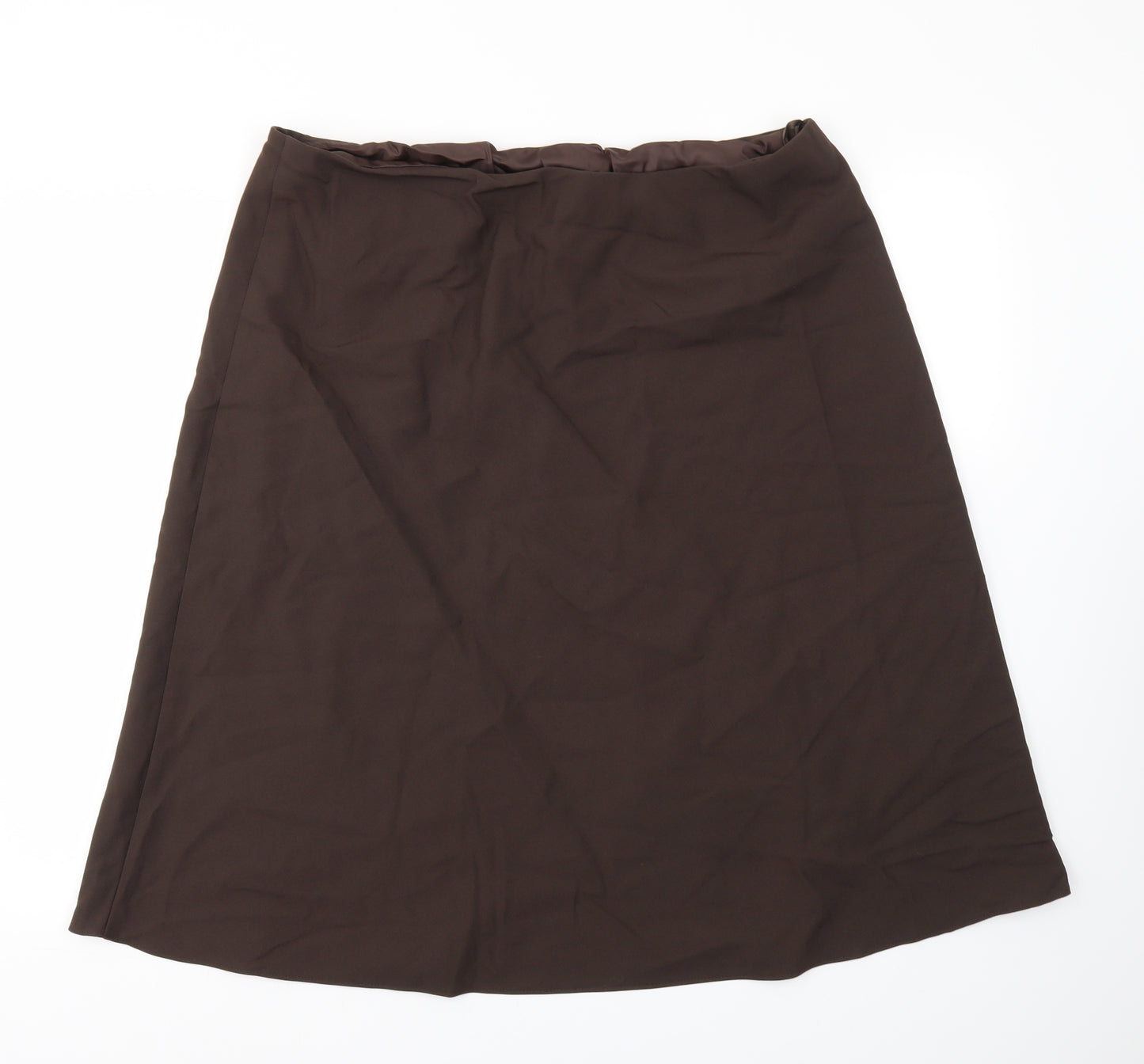 BM Womens Brown   Flare Skirt Size 18  - stretch waistband