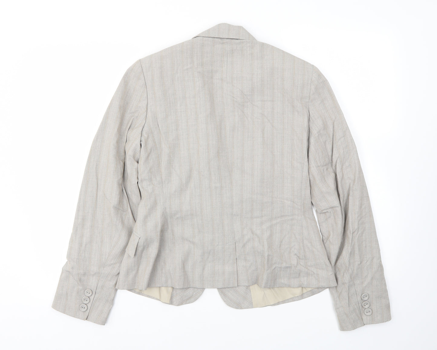 AMARANTO Womens Beige   Jacket Blazer Size 12