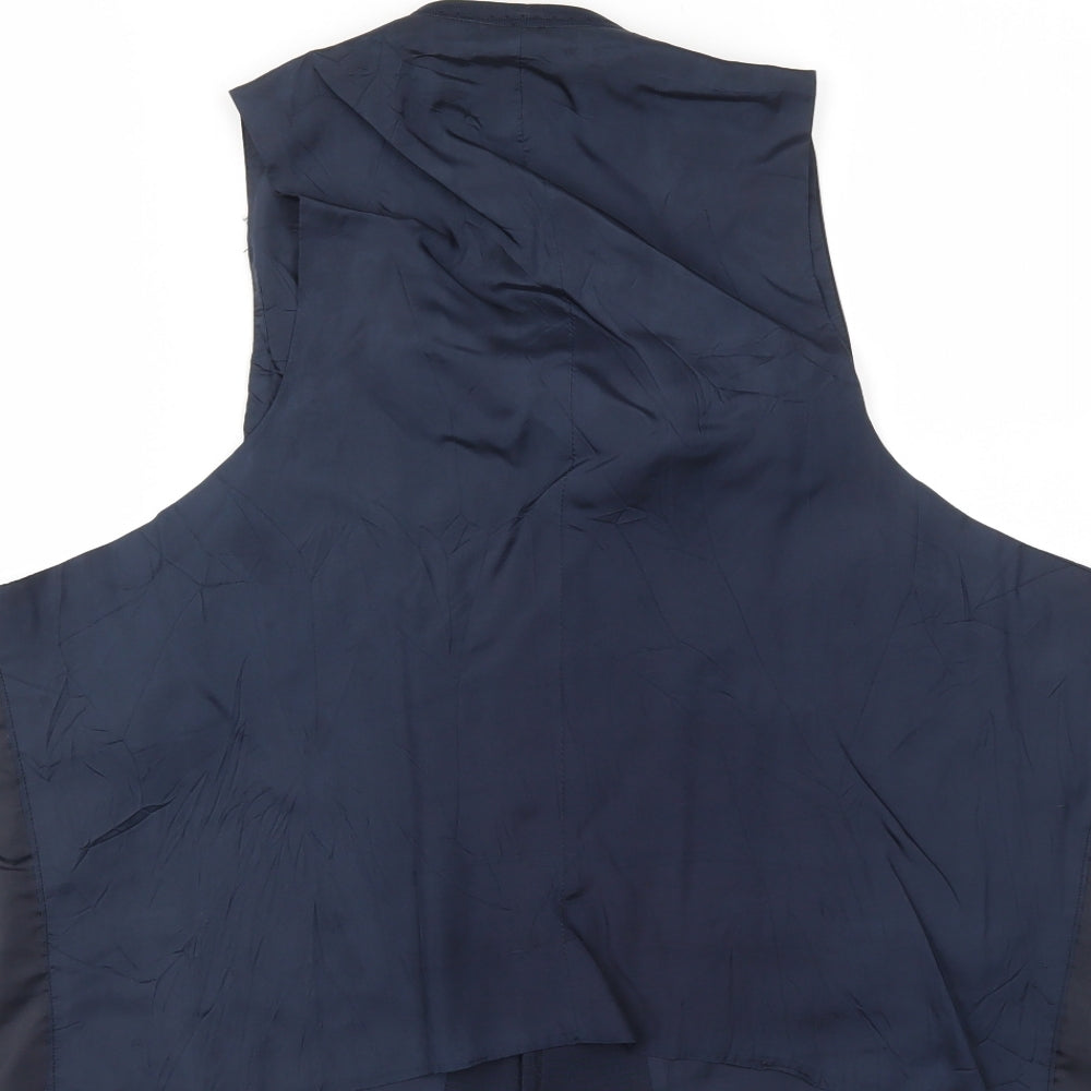 Preworn Mens Blue   Jacket Suit Waistcoat Size 46