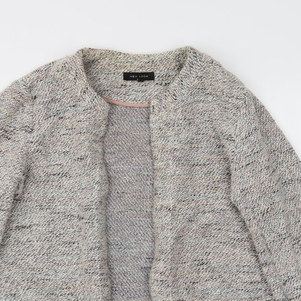 New Look Womens Grey   Cardigan Jumper Size 12