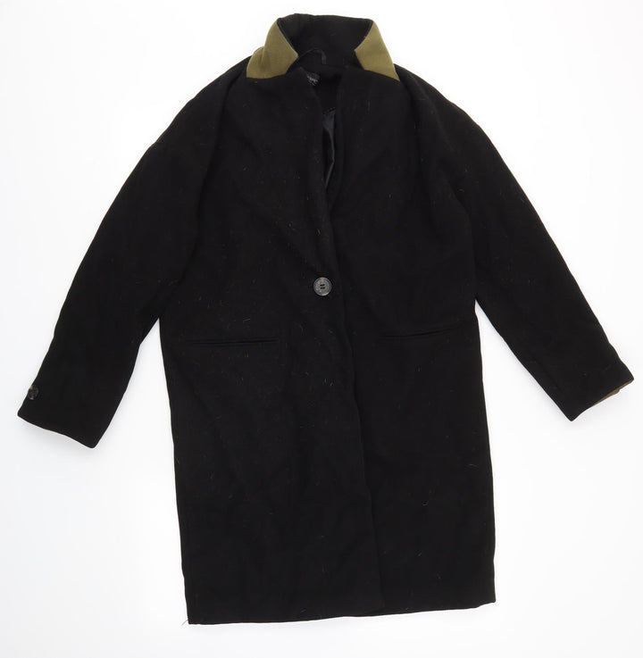 Topshop Womens Black Jacket Coat Size 10