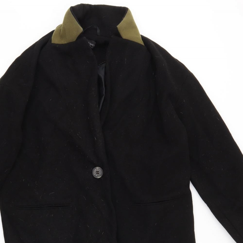 Topshop Womens Black   Jacket Coat Size 10