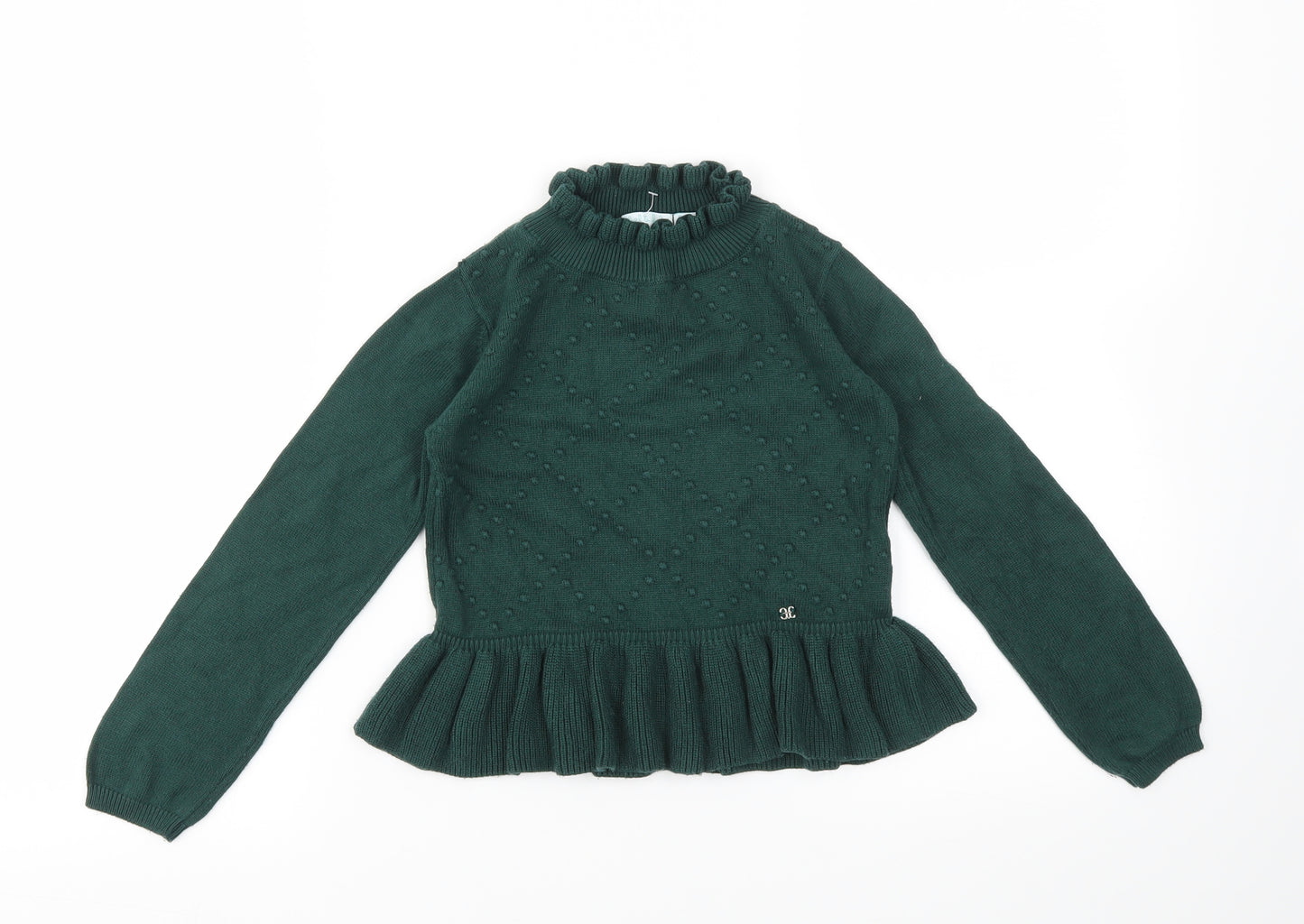 Preworn Girls Green   Basic T-Shirt Size 7 Years