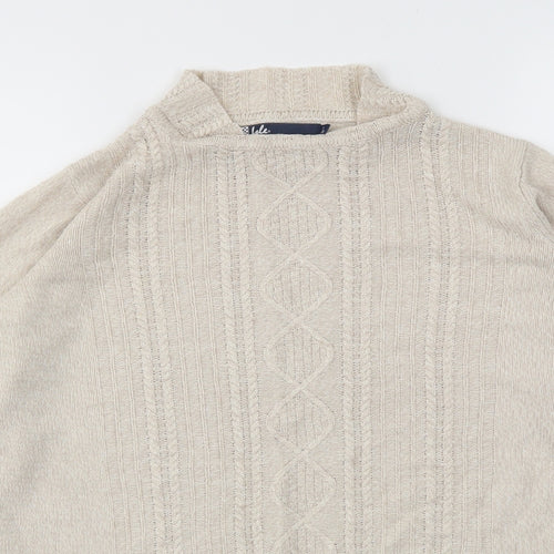 ISLE  Womens Beige   Pullover Jumper Size S