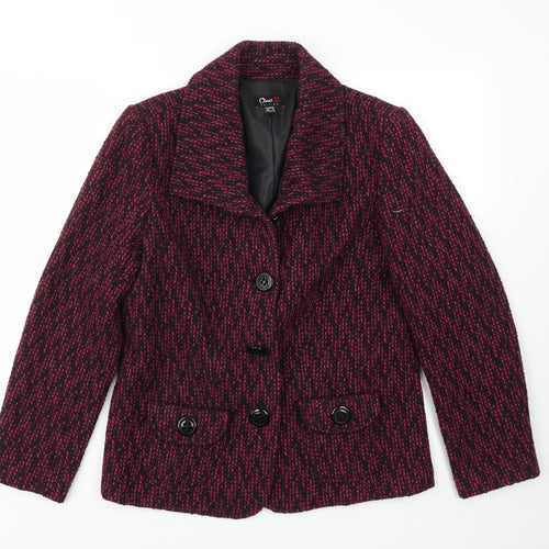 OSCAS B Womens Purple   Jacket Coat Size 14