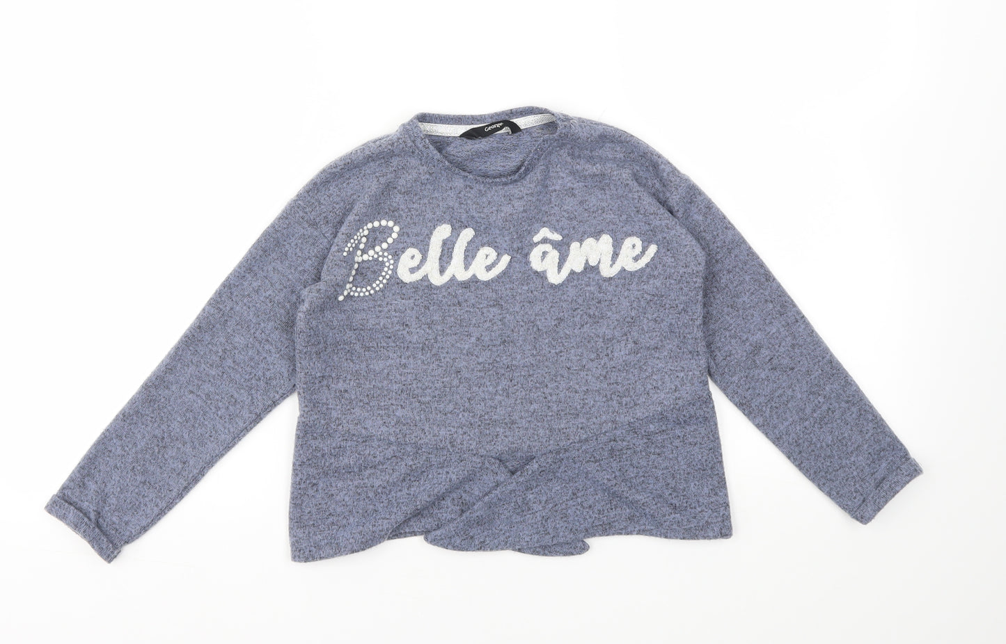 George Girls Blue   Pullover Sweatshirt Size 5-6 Years