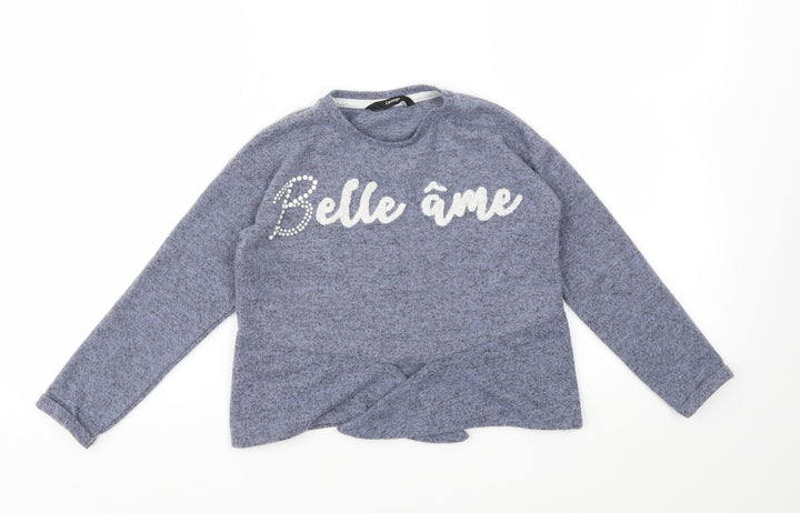 George Girls Blue   Pullover Sweatshirt Size 5-6 Years