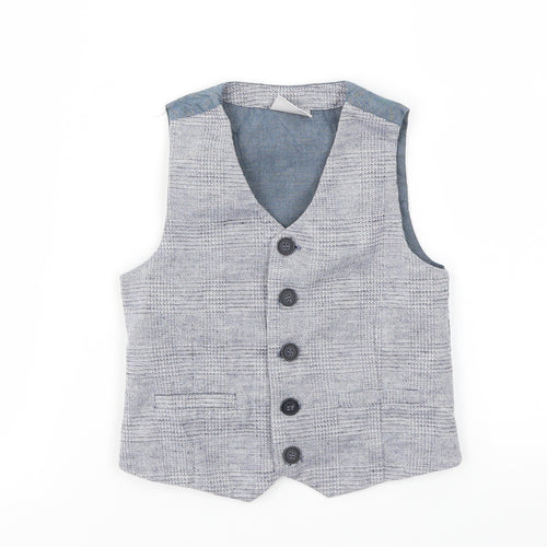 NEXT Boys Blue   Basic Jacket Waistcoat Size 3 Years