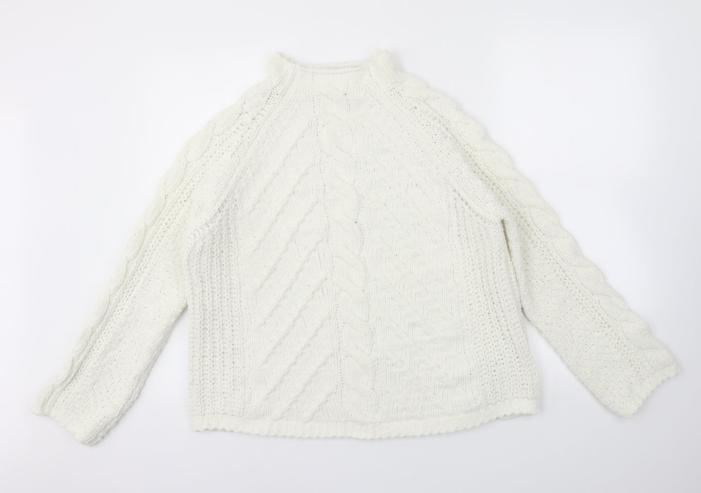 M&S Womens Ivory   Pullover Jumper Size M