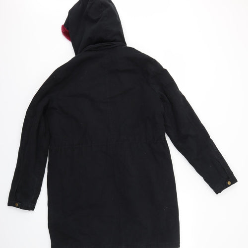 JustFab Womens Black   Jacket Coat Size S