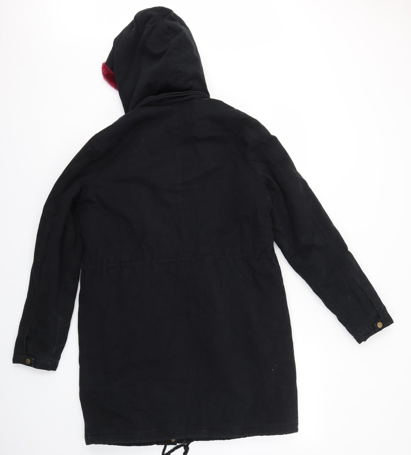 JustFab Womens Black   Jacket Coat Size S