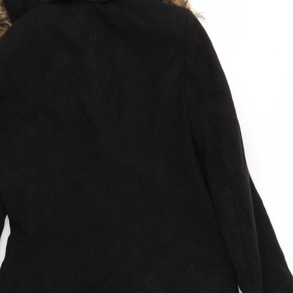 Essentials Womens Black   Jacket Coat Size 10
