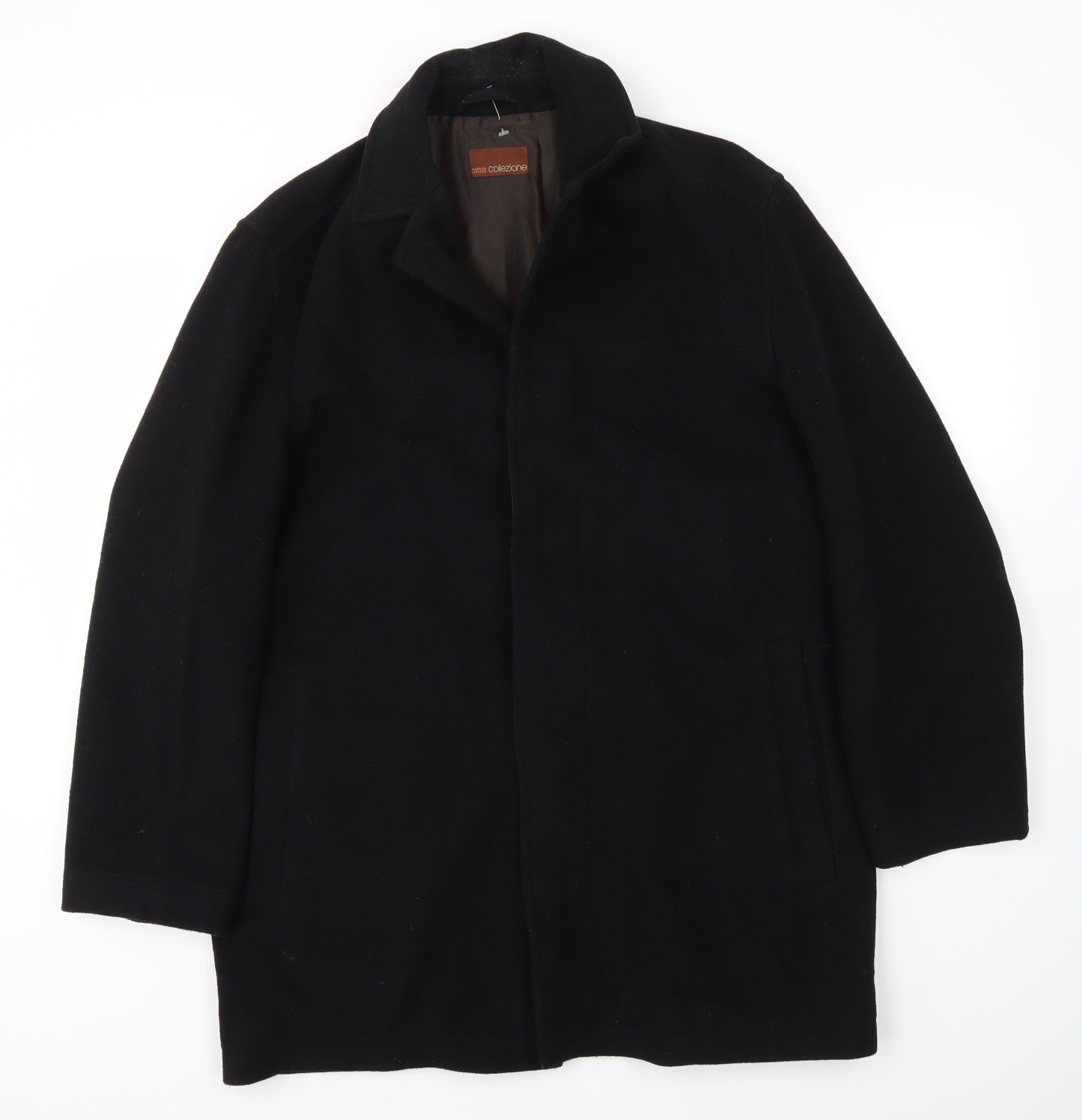 M&S Mens Black   Jacket Coat Size L
