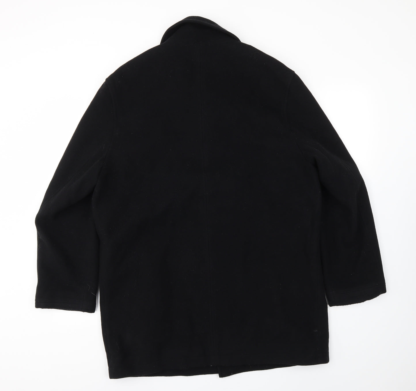 M&S Mens Black   Jacket Coat Size L