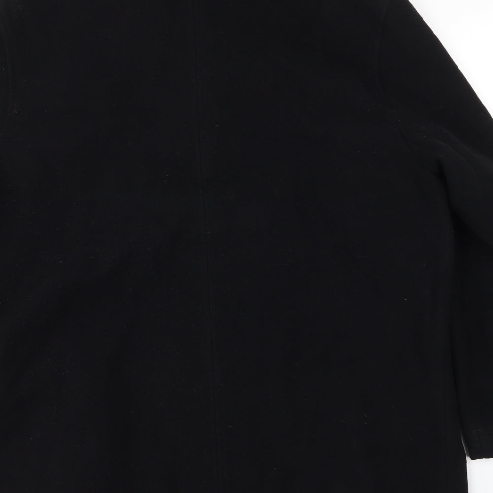M&S Mens Black   Jacket Coat Size L