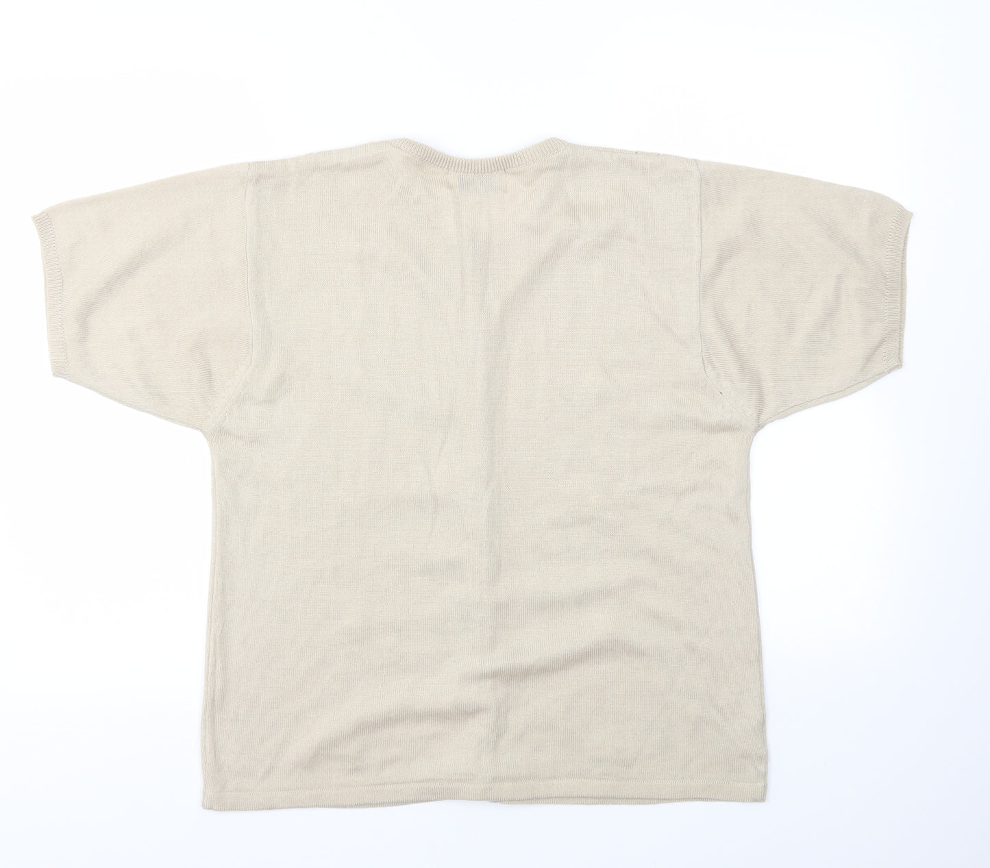 AKAL Womens Beige   Cardigan Jumper Size M