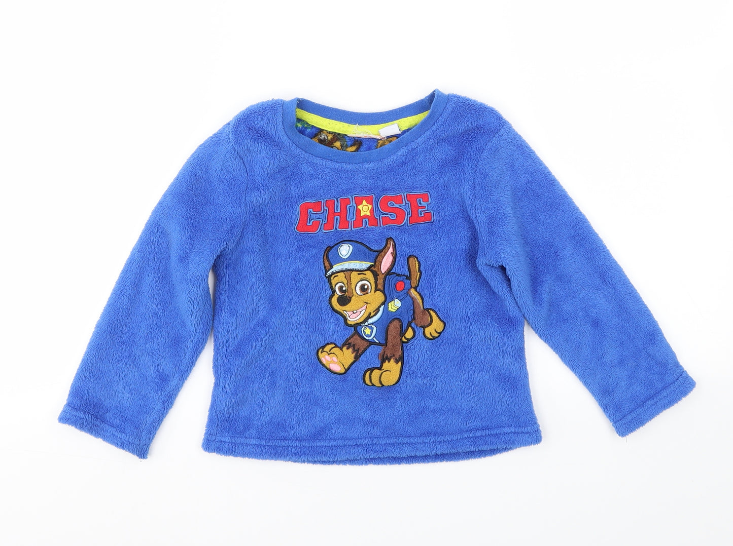 Primark Boys Blue Animal Print   Pyjama Top Size 3-4 Years